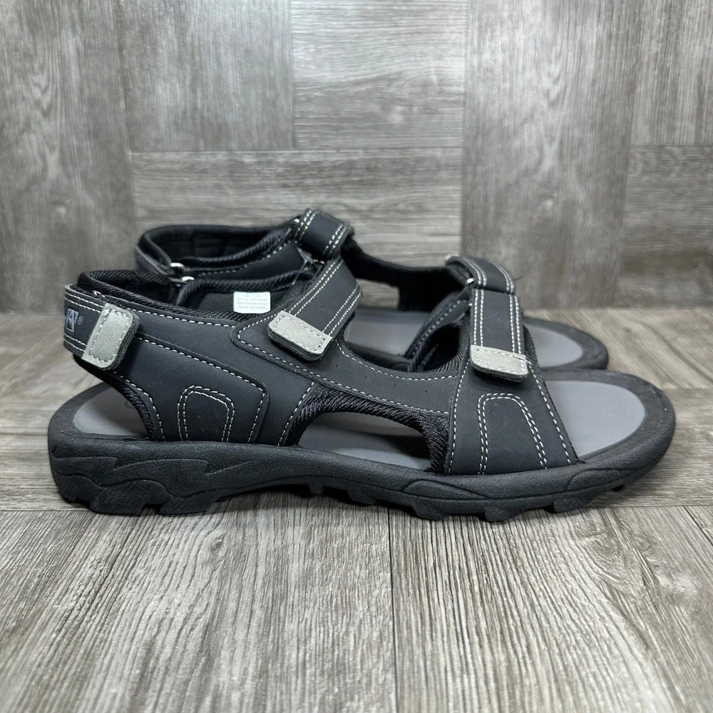 Avalanche Adventure Sandals Kids Size 3 Black Rugged Outdoor Sport NEW